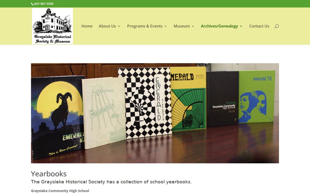Grayslake city directory historical school yearbooks